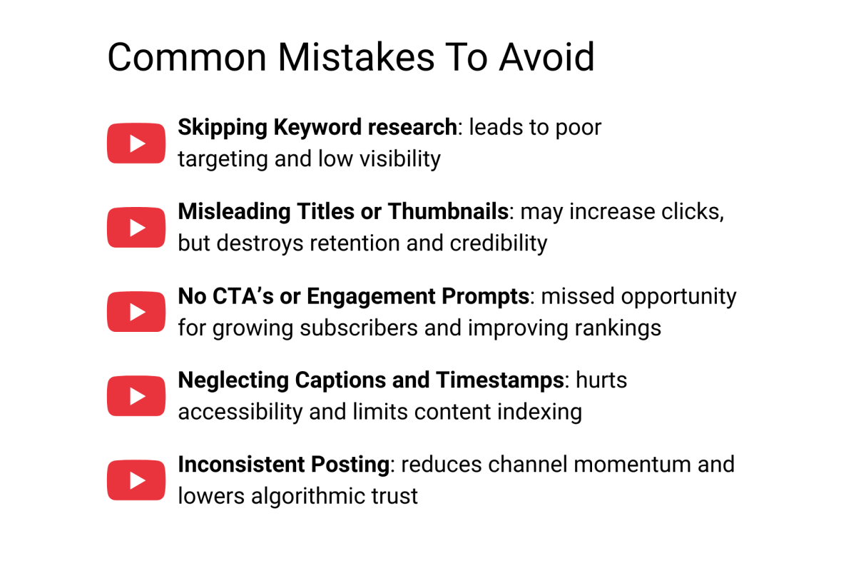 Avoid Youtube Video SEO: YouTube | Digital Marketing, SEO & Sales Services