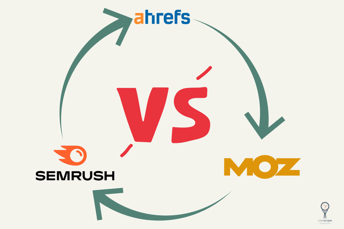 Semrush, ahrefts, and moz comparison