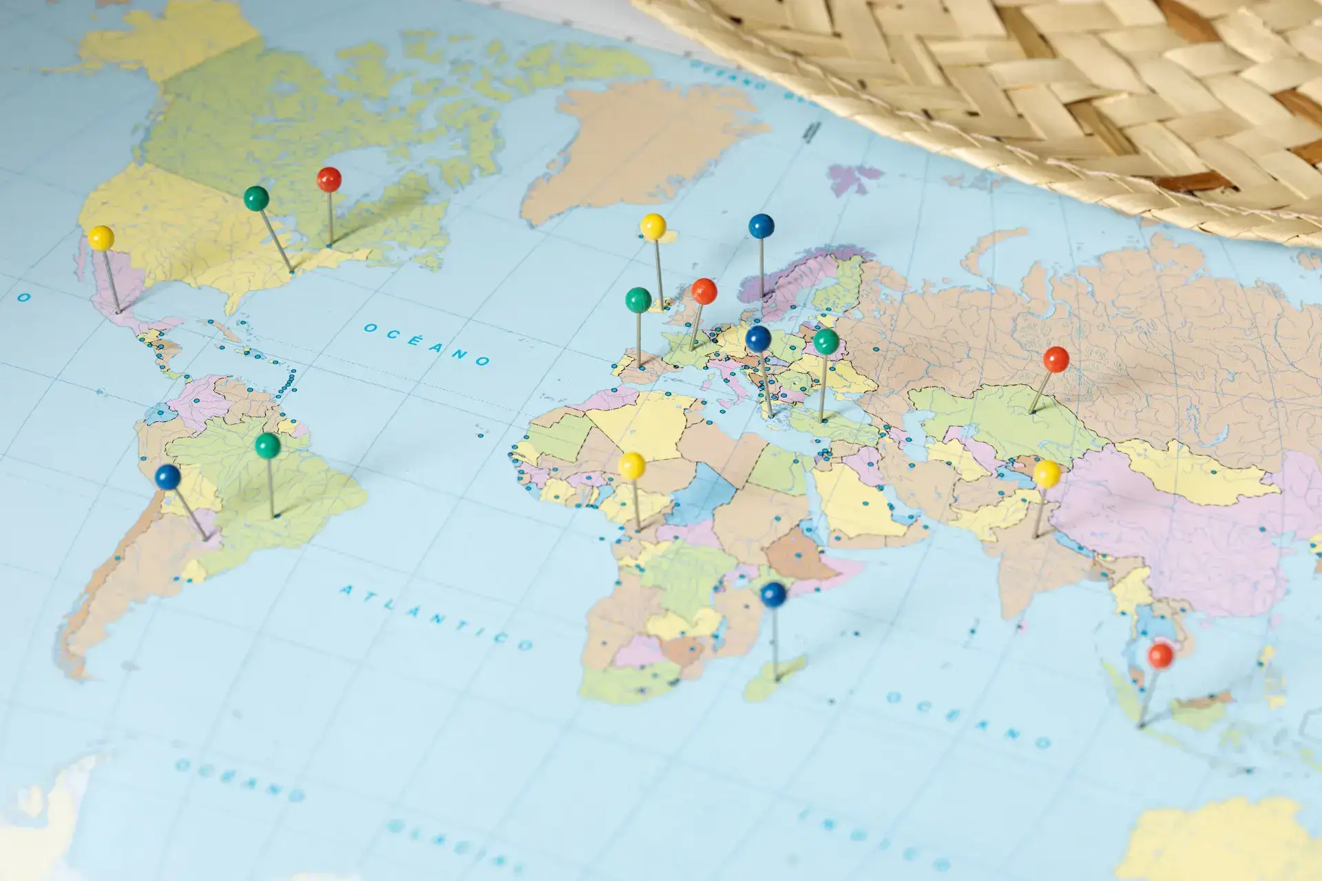 Map indicating a bunch of localities to try to build landing pages around
